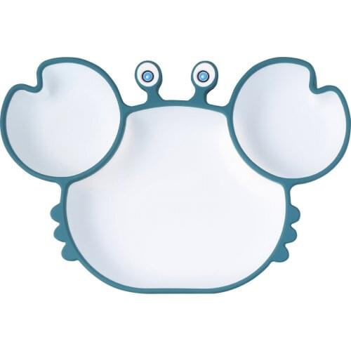 Baby Silicone Feeding Plate Kids Training Bowl with Suction Cup Toddler Infant Silica Gel Dishes Kids Tableware