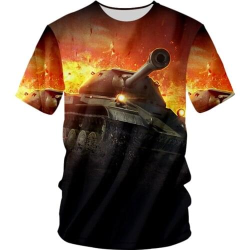 UJWI T-shirt Tank Worl Casual Game Tops Cool Men Boys Birthday Gift T-shirts 3D Printing Fashion Personality Shirts Clothes 5XL