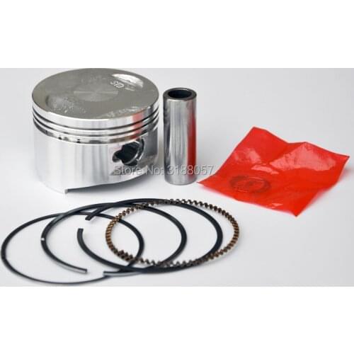 Motorcycle parts 57.4mm piston and 15mm ping Ring Set for 4 stroke 150cc Scooter Moped ATV GY6 150 157QMJ 1P57QMJ