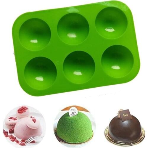Round Bakery Silicone Molds Cake Form For Cupcake Muffin Baking Ball Sphere Pudding Cake Soap Mold DIY Pastry Baking Accessories
