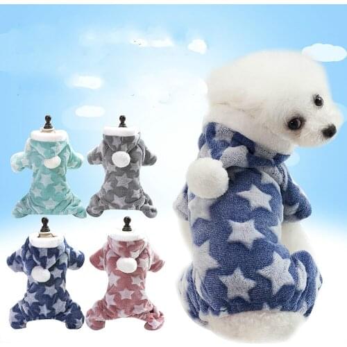 Cute Dog Clothes Jumpsuit Warm Winter Puppy Cat Coat Costume Pet Clothing Outfit For Small Medium Dogs Cats Chihuahua Yorkshire