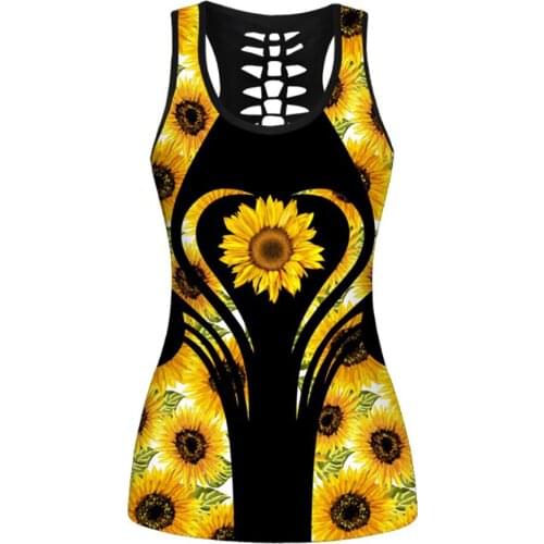 New Fitness 3D Grey Floral Women Vintag Sport Tops 5 Patterns Digital Printing Sleeveless Running Vests S To 4XL Plus Size