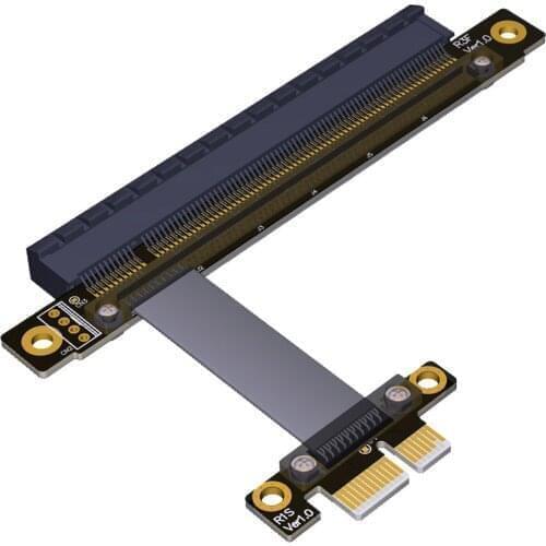 CYDZ 30cm PCI-Express PCI-E X16 Extender Right Angled Elbow Design PCI-E Gen3.0 1x To 16x Riser Cable