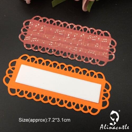 Die Cut Metal Cutting die Lace Edge Banner Scrapbooking Paper Craft Handmade Card Punch Art Cutter Alinacutle