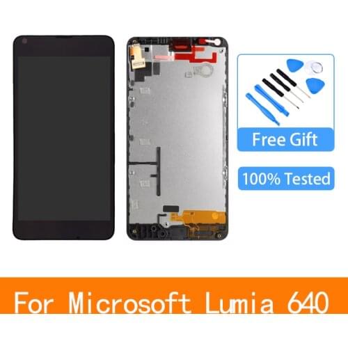 5.0" Original For NOKIA Microsoft Lumia 640 LCD Display Touch Screen Digitizer Assembly For Nokia 640 Display Replacement parts