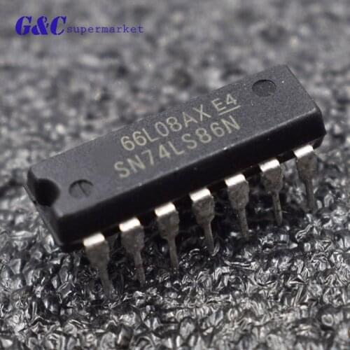 10pcs/lot HD74LS86P DIP14 HD74LS86 SN74LS86N 74LS86 IC diy electronics