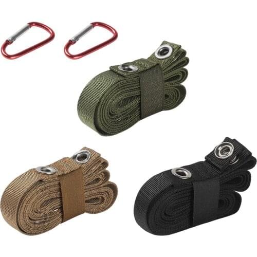 3.1M Outdoor Anti-skid Rope Hanging Rope Multipurpose Camping Accessories Clothes Line Awning Hanging Rope 7 Rings And 2 Hooks