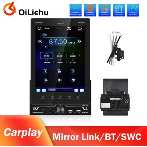 OiLiehu 2 Din Car Radio Autoradio 9.5" Apple Carplay Car Stereo Multimedia Player For Universal Ford Nissan Hyundai Toyota Honda