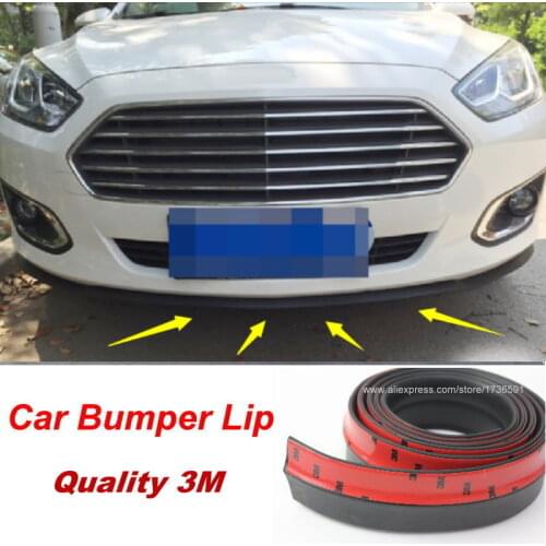 Car Bumper Lip Deflector Lips For Ford Fiesta / ST Front Spoiler Skirt Auto Surround Accessories / Body Chassis Side Protection