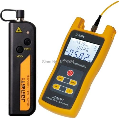 Free Shipping JW3208A Handheld Optical Power Meter with JW3105N Visual Fault Locator 10mw