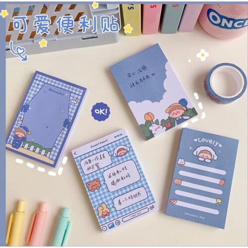 Cute cartoon girl heart memo pad small book sweet girl plan this student pocket portable vocabulary book