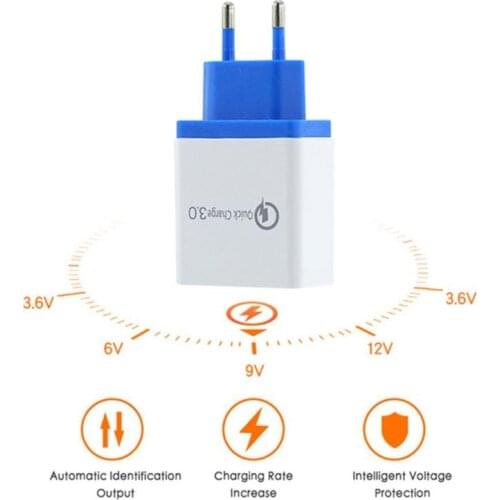 Quick Charge 5V 3A For IPhone Charger Wall Fast Charging For Samsung S10 S9 S8 Plug Xiaomi Mi Huawei Mobile Phone Chargers Adapt