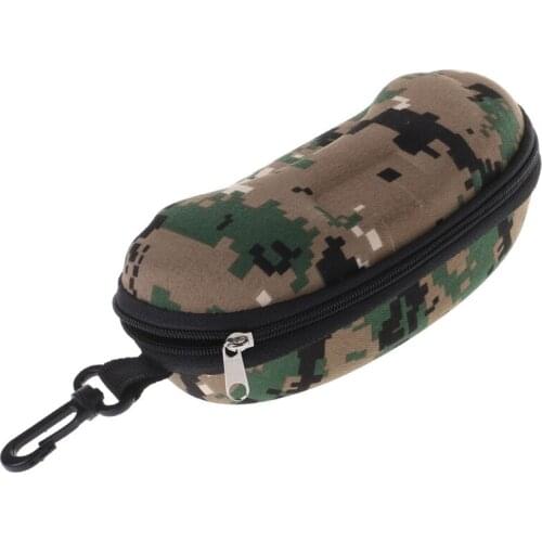 Glasses Box Zipper Portable Camouflage Sunglasses Case Optical Eyewear Accessory