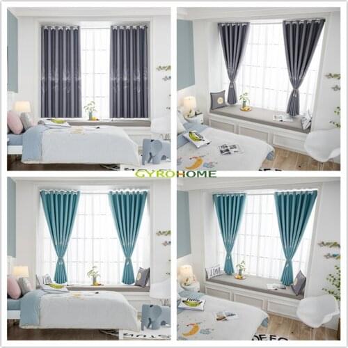 GY2842 Lucky Leaves Trees Printing 1PC Short Curtain Living Dining Room "Customise" Bedroom