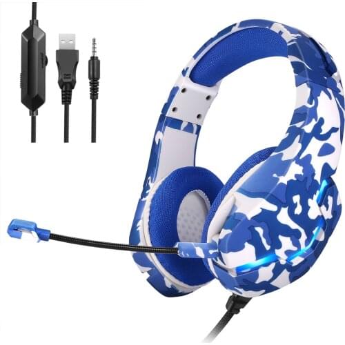 Over-the-head Earphones Gaming Headset USB Wired Over Headphones Stereo Noise-canceling Microphone With Mic For PC