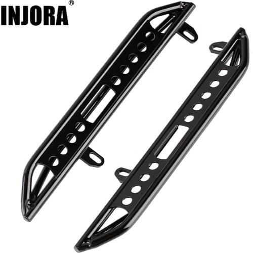 INJORA 2Pcs 153mm Metal Pedal Rock Sliders for 1/10 Axial SCX10 III AXI03007 RC Crawler Parts