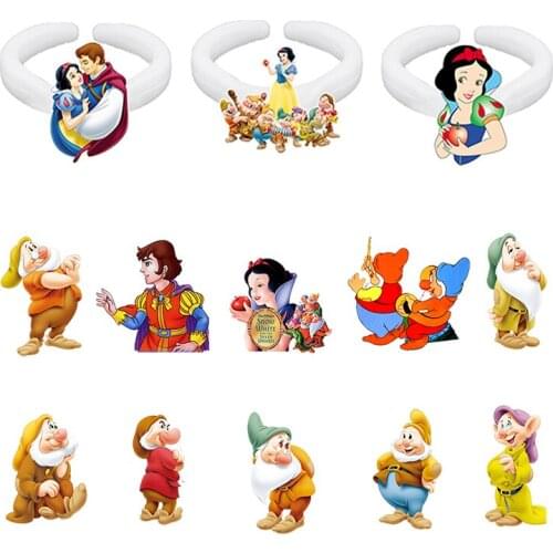 Disney Snow White And The Seven Dwarfs Ring 2021 New Epoxy Resin Acrylic Ring Disney Princess Womens Accessories