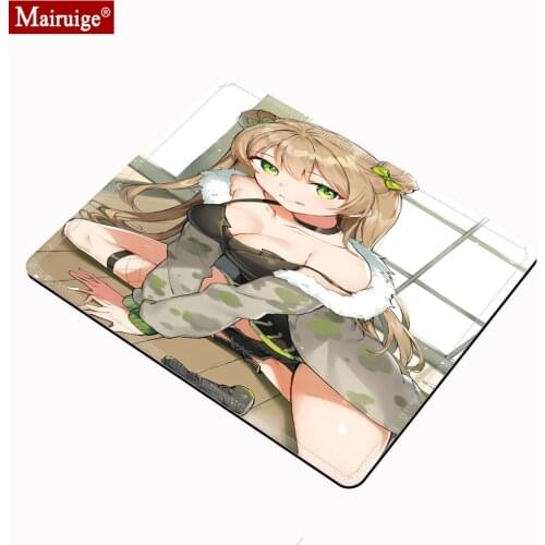 Girls Frontline Big Breasts Anime Mouse Pad Small Gamer Speed Gaming Desk Mat Diy Custom Mousepad 20x18cm for Laptop Table Pads
