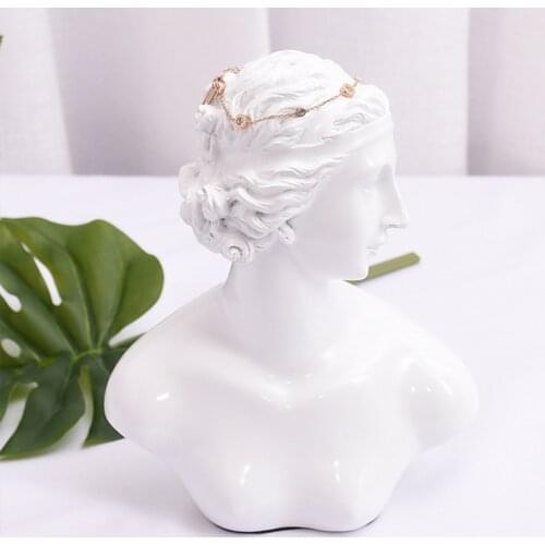 Mannequin Character Statue Necklace Jewelry Display Holder Photograph Props Home Decor