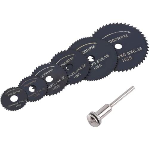 22/25/32/35/44/50mm HSS Mini Circular Saw Blade Set Woodworking Cutting Disc Rotary Cutting Tool For Wood Copper Iron Aluminum