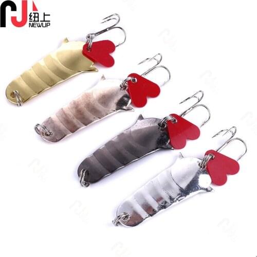 NEWUP 1pcs 11.7g 4cm Metal spinner spoon Isca Artificial Jigging Fishing Lure Sequins Pesca wobbler Hard bait For Fishing tackle