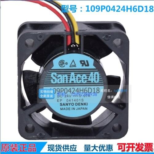109P0424H6D18 24V 0.07A 40 * 40 * 20MM new axial fan