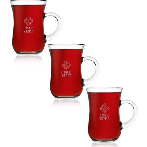 Personalized 3'lü Enjoyed XL Tea Cup Set