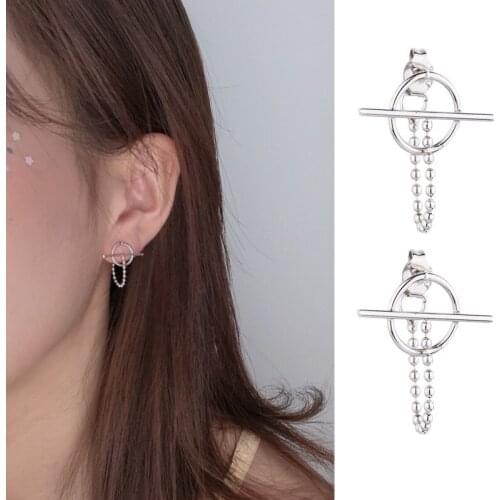 Guys Stainless Steel Personalized hanging earrings Geometric Punk Earrings Spike Unisex Rock Hip Hop Stud Earring Women Punk