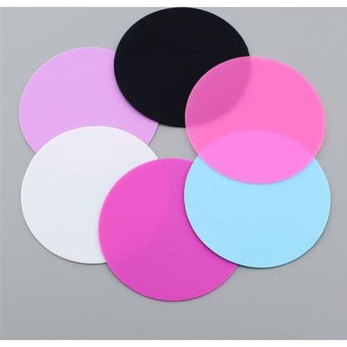 9.5CM Diam Silicone Paint Palette Mat Butterfly Plum Blossom Foldable Washable Nail Art Stamping Pad Nail Art Tool