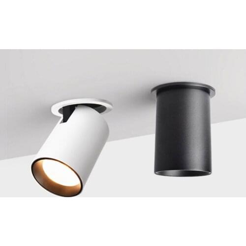 Dimmable Folding Rotating LED Downlights 7W 10W 12W 15W COB LED Ceiling Spot Lights AC85~265V LED Ceiling Lamps Indoor Lighting