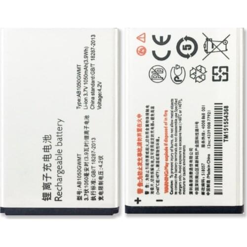 AB1050GWMT Replacement Battery For Philips E103 E106 E255 1050mAh with Track Code