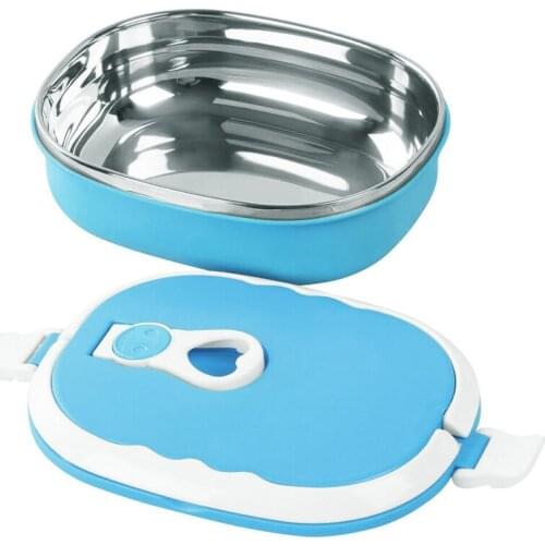 Thermal Insulation Lunch Box Universal Portable For Students School Home Stainless Steel Thermal Lunch Leak-Proof Box Heated