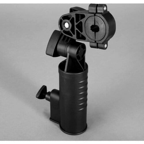 Golf Universal Umbrella Holder Adjustable Stand for Golf Cart Baby Pram Wheelchair Fishing Convenient Tools Plastic Black 1 Set