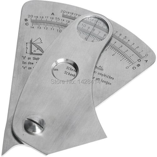 Stainless Steel Fan-shaped Seltor Welding Gauge for Welder Inspection from 0 to 20mm Ulnar Inspection by Sector Welding Gauge