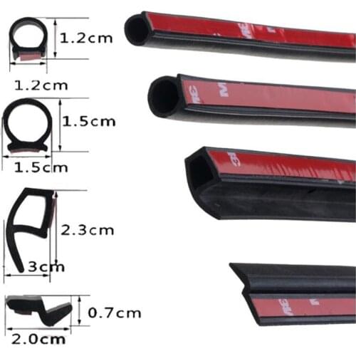 Z-shaped Seal For Auto Rubber Seal Car Sound Insulation Door Seal Sealing Rubber Strip On The Windshield Weatherstripping Hood