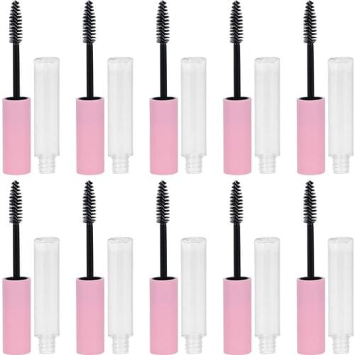 10PCS Plastic Mascara Tubes Empty DIY Mascara Tube With Wand 10ml Reusable Eyelash Cream Container Makeup Accessories