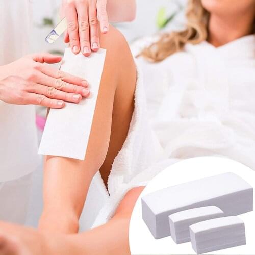 100/200pcs Wax Strip Hair Removal Paper Nonwoven Body Hair Remove Wax Band Hair Removal Beauty Health Epilator Wax Paper