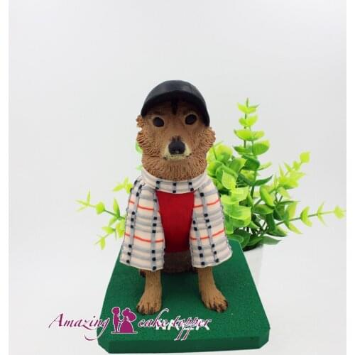 2019 AMAZING CAKE TOPPER Toys Smart and loyal pet dog And Groom Gifts Ideas Customized Figurine Valentines Day
