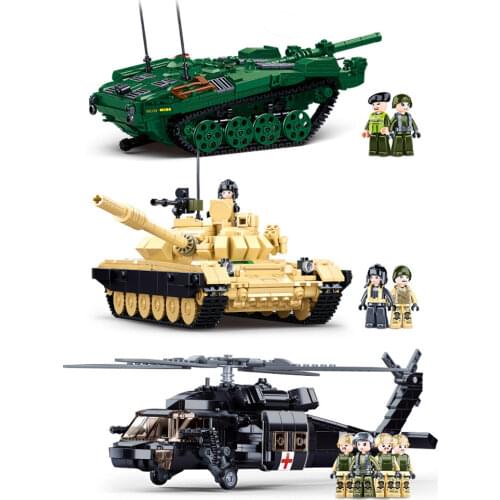2021 World War 2 WW2 Army Military Soldier City Police SWAT Fighter Model Building Blocks Bricks Kids Toys