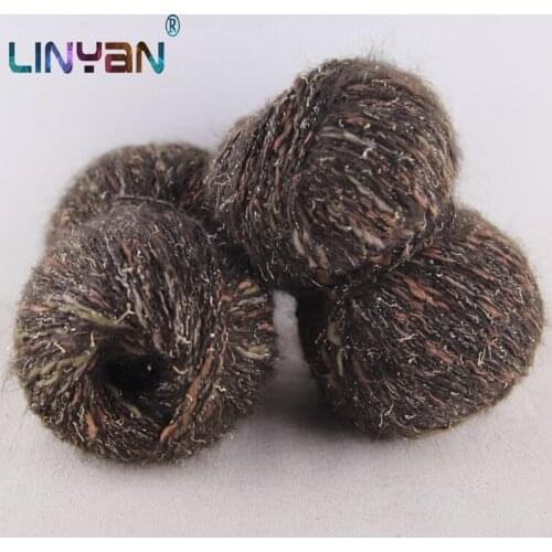 250g 80% Angola mohair 20% bright silk Hand knitting Yarn Crochet knitting yarn for knitting Color dye scarf threads shawl ZL52