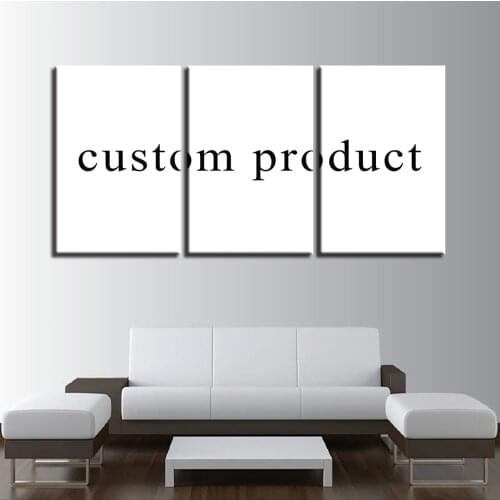 3 Pieces DIY Custom Decorative Painting Poster Modern Wall Decorative Modular Framework Picture Canvas Printed One Set Painting