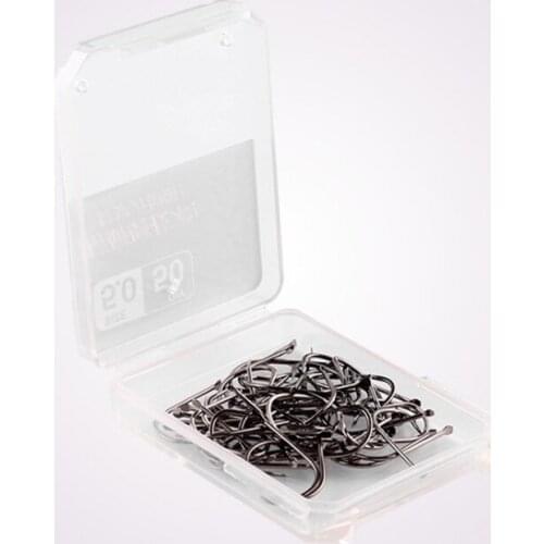 50PCs/box High Carbon Steel Barbed Hooks Carp Fishing Hooks Lake River Ocean Fishing Fishhooks Fishing Accessories Pesca