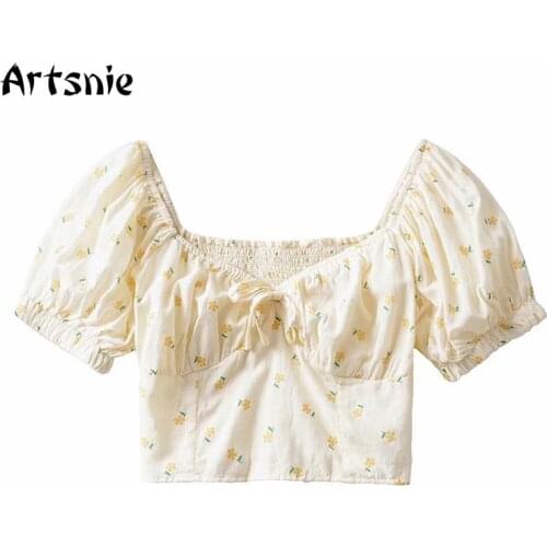Artsnie Beige Blouses