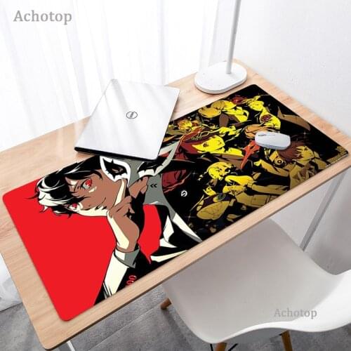 Non-slip Cute Mouse Pad XXL Anime Persona 5 Soft Mouse Pad Kawaii Gaming Mousepad Large Carpet for Mouse Play Mat for LOL CSGO