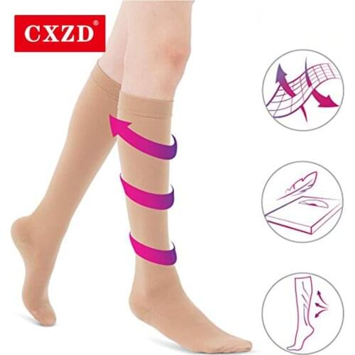 CXZD Medical Varicose Veins Socks Pressure Medical Elastic Sleep Socks Varicose Veins Sock Compression Socks