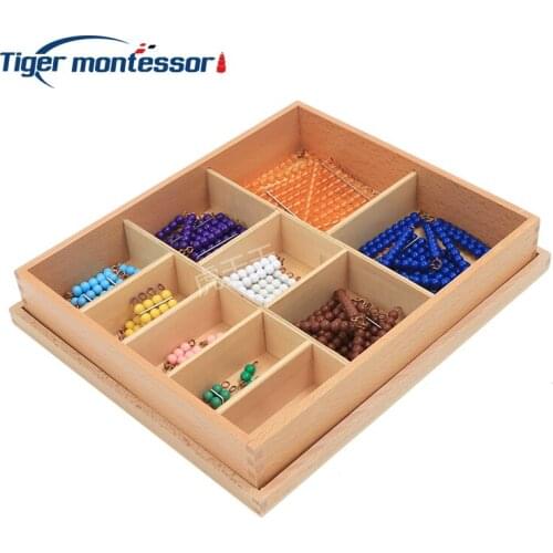 Montessori Wooden Mathematics Materials Short Bead Chain Toys