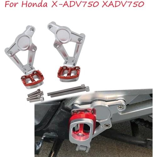 For HONDA X-ADV XADV X ADV 750 2017-2018 Motorcycle accessories Folding Rear Foot Pegs Footrest Passenger