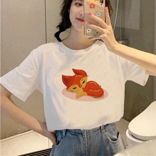 Fashion Female Top Clothing Women T Shirt 2021 New Summer Short Sleeve Ullzang Tees Cartoon Oversized Tshirt for Girls Ladies