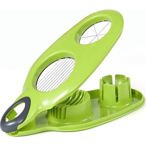 Egg Cutter Plastic Multifunctional Stainless Steel Wire Egg Slicer Fruit Slicer Sharp Cut Home Kitchen Practical Tool Accessorie