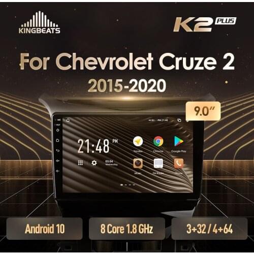 KingBeats Android 10 Octa-Core head unit HU 4G in Dash Car Radio Multimedia Video Player Navigation GPS For Chevrolet Cruze 2 2015 - 2020 no dvd 2 din Double Din Android Car Stereo 2din